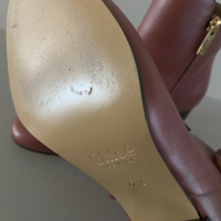 Bota Chloé Couro Marrom