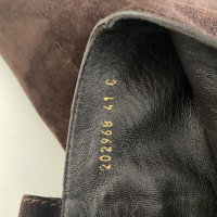 Bota Gucci Suede Marrom Cano Longo
