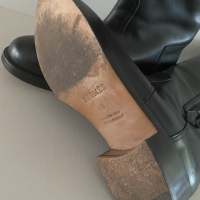 Bota Hermès Couro Preta - 39