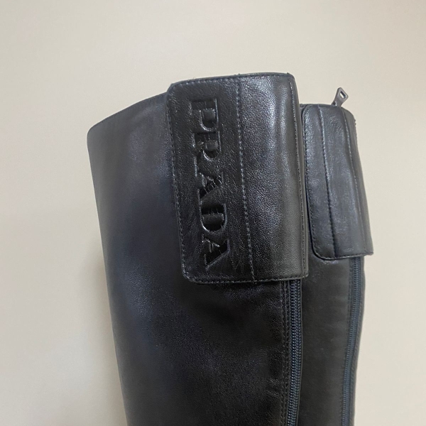 Bota Prada Sport Couro Preta-38