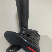 Bota Prada Sport Couro Preta-38
