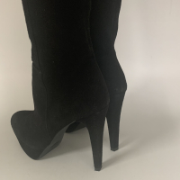 Bota Stuart Weitzman Over The Knee Camurça Preta - 37