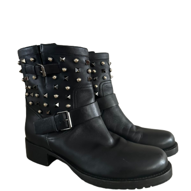 Bota Valentino Spike Preta-37 Bota Valentino Spike Preta-37
