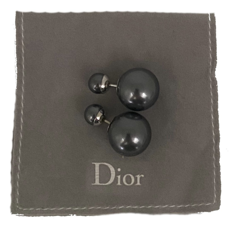 Brinco Christian Dior Tribales Cinza Chumbo Brinco Christian Dior Tribales Cinza Chumbo