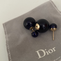 Brinco Dior Tribales Azul Marinho