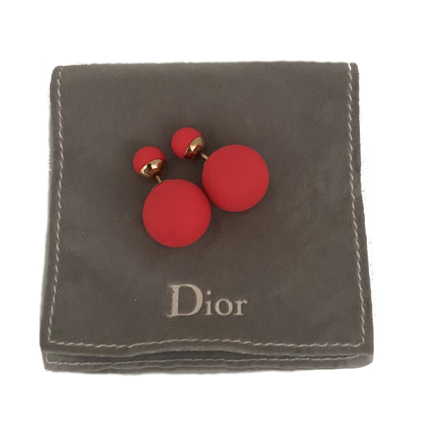 Brinco Dior Tribales Rosa Pink Emborrachado