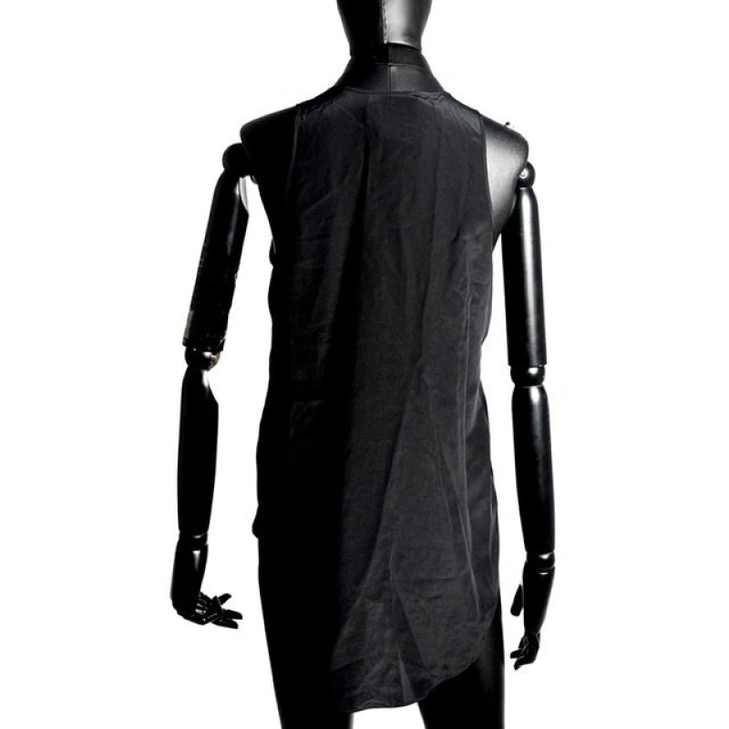 Blusa Phillip Lim Seda Preta Pedraria Blusa Phillip Lim Seda Preta Pedraria
