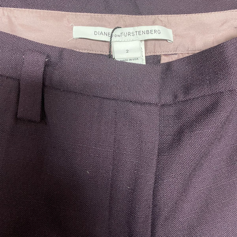 Calça Diane Von Furstenberg Social Roxa-34