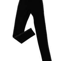 Calça Emilio Pucci Viscose Detalhes Couro Preto
