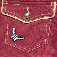 Calça Isabel Marant Vermelha Estampada Flores-40