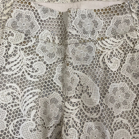 Calça NK Couro Vazado Branco - 34