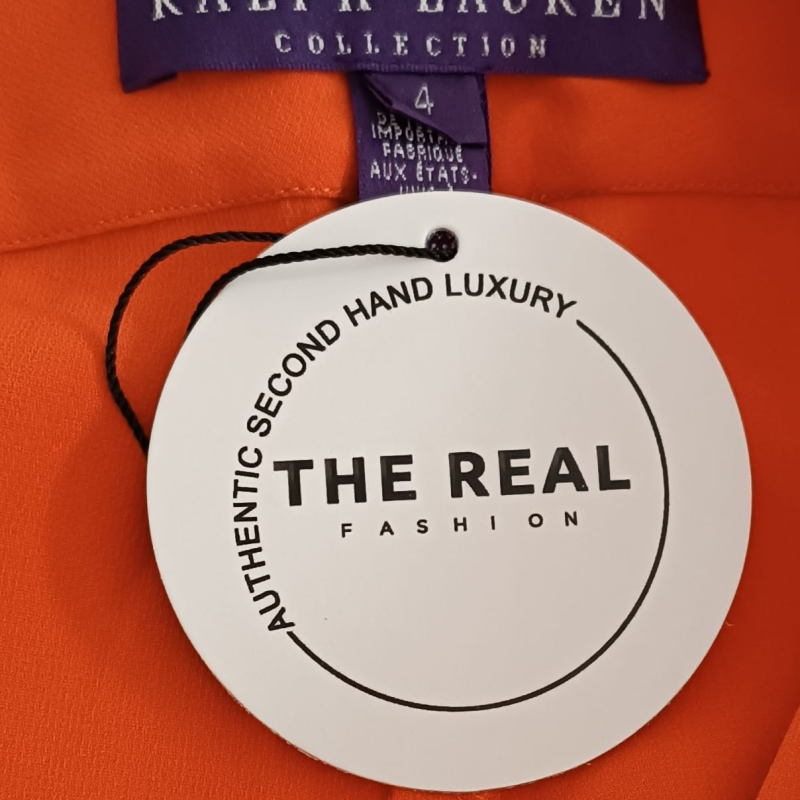 Calça Ralph Lauren Laranja Seda - 38