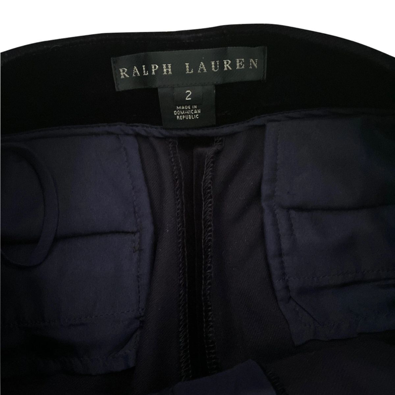 Calça Ralph Lauren Azul Marinho Veludo - 36 Calça Ralph Lauren Azul Marinho Veludo - 36