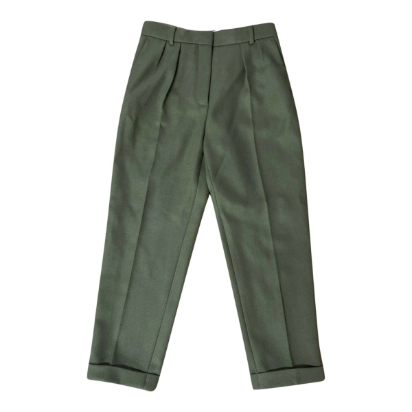 Calça Victória Beckham Lã Verde - 38