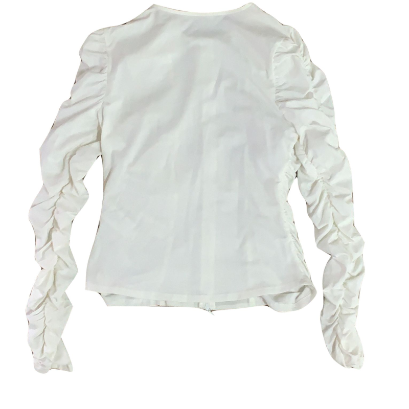 Camisa Anne Fontaine Off-White C/ Renda 