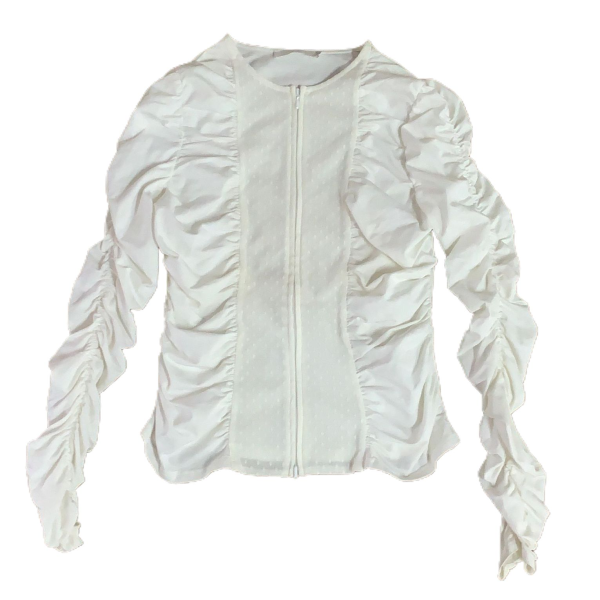Camisa Anne Fontaine Off-White C/ Renda 