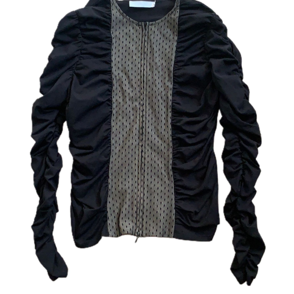 Camisa Anne Fontaine Preta C/ Renda 