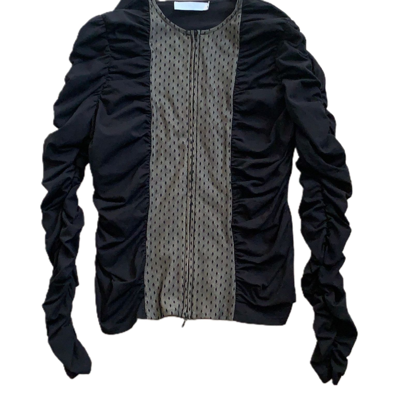 Camisa Anne Fontaine Preta C/ Renda 