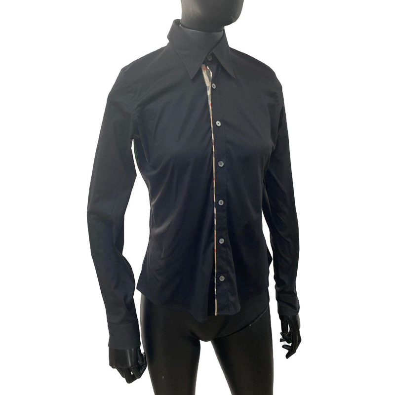 Camisa Burberry Social Preta-PP