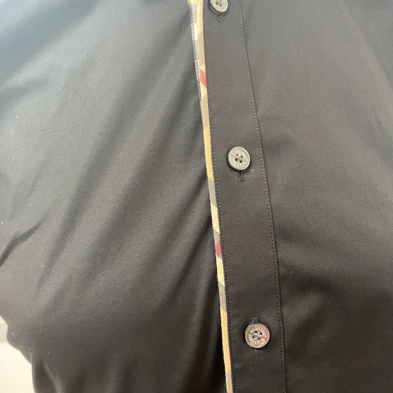 Camisa Burberry Social Preta-PP