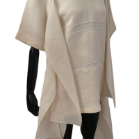 Blusa Celine Off-White Seda - 36