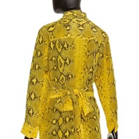 Camisa Chloé Amarela Estampada Cobra-36