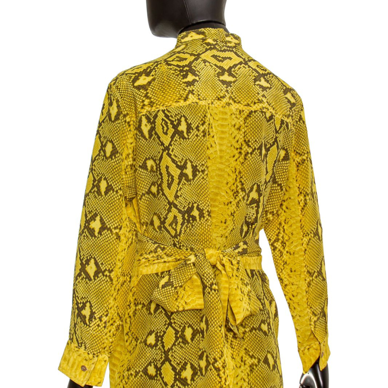 Camisa Chloé Amarela Estampada Cobra-36 Camisa Chloé Amarela Estampada Cobra-36