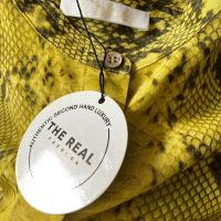 Camisa Chloé Amarela Estampada Cobra-36