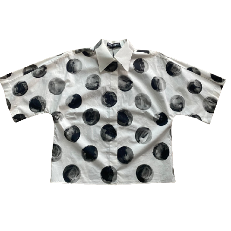 Camisa Dolce & Gabbana Branco Detalhes Preto-38 Camisa Dolce & Gabbana Branco Detalhes Preto-38