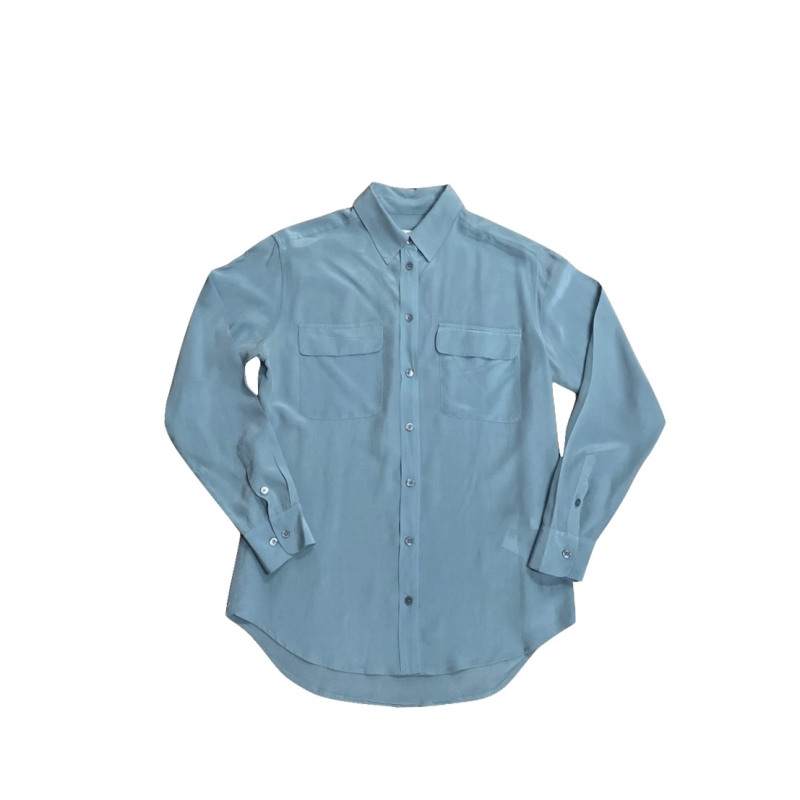 Camisa Equipment Femme Seda Azul