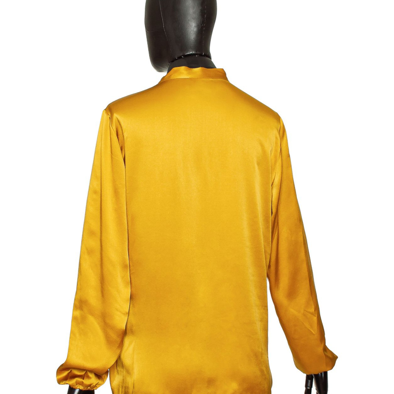 Camisa Lanvin Seda Mostarda 36