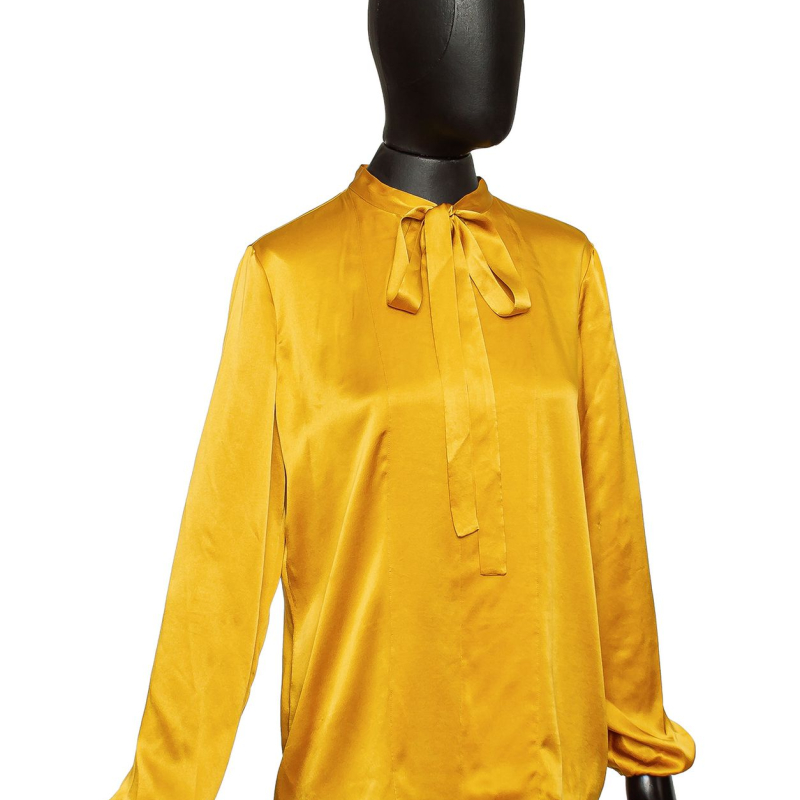 Camisa Lanvin Seda Mostarda 36