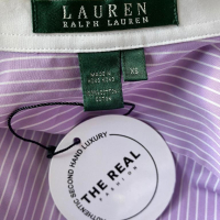 Camisa Ralph Lauren Social Lilás listrada-PP