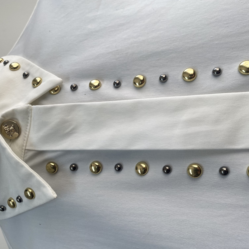 Camisa Versace Branca Manga Longa-42