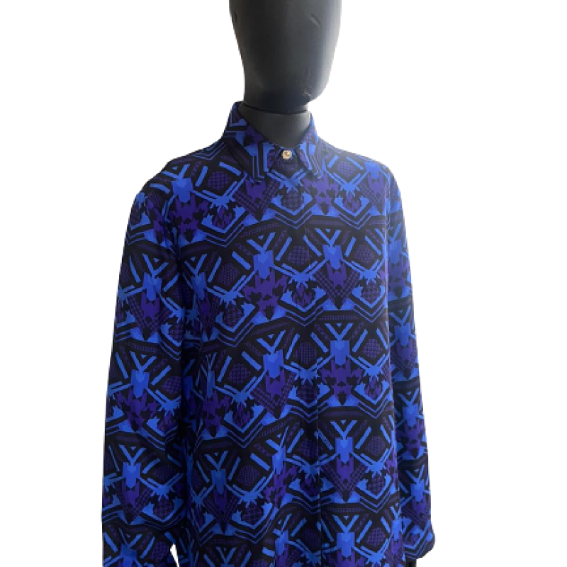 Camisa Versace Manga longa Azul-42