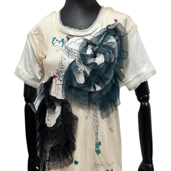 Camiseta Lanvin Tule Embellished - P