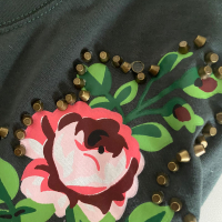 Camiseta Gucci Embellished Verde - M