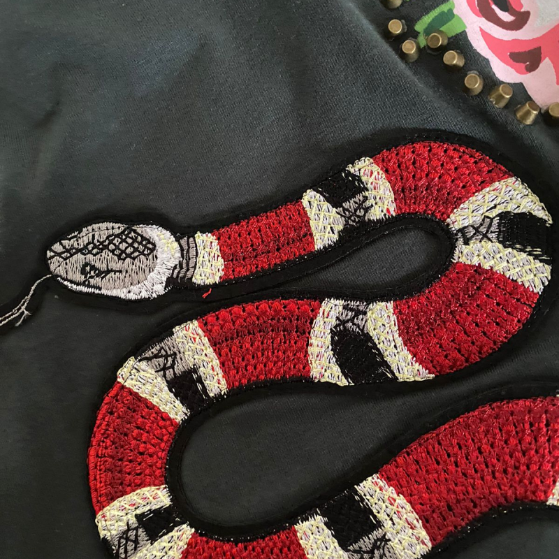 Camiseta Gucci Embellished Verde - M