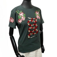 Camiseta Gucci Embellished Verde - M