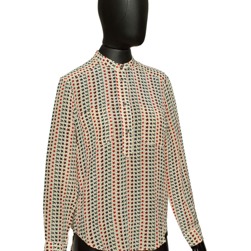 Camisa Isabel Marant em Seda Estampada - 38