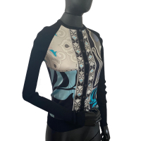 Cardigan Emillio Pucci Malha Seda Preto - M