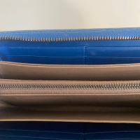 Carteira Bottega Veneta Intrecciato Azul
