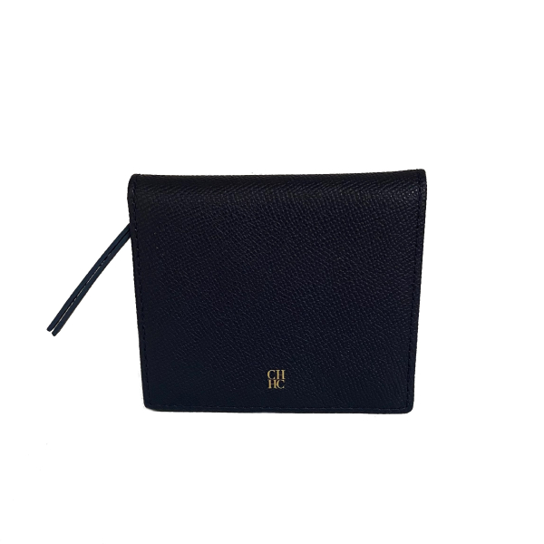 Carteira Carolina Herrera Couro Saffiano Azul
