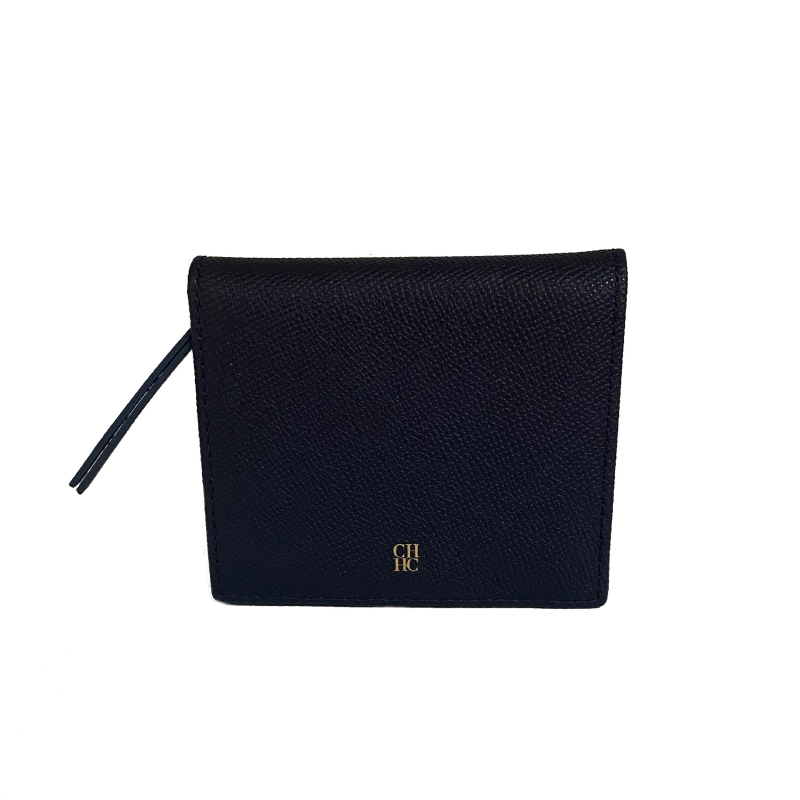 Carteira Carolina Herrera Couro Saffiano Azul