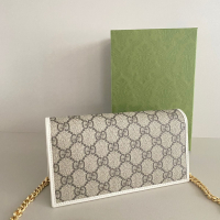 Bolsa Gucci com Detalhe Horsebit e Corrente