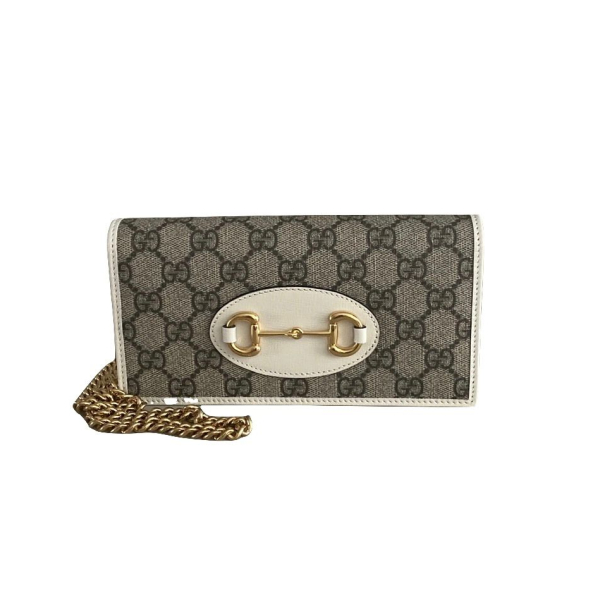 Bolsa Gucci com Detalhe Horsebit e Corrente