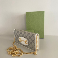 Bolsa Gucci com Detalhe Horsebit e Corrente
