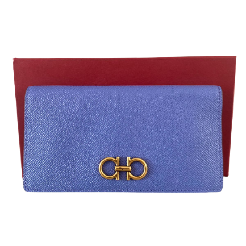Carteira Salvatore Ferragamo Continental Azul - Nunca usada. Carteira Salvatore Ferragamo Continental Azul - Nunca usada.
