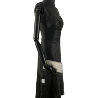 Carteira Yves Saint Laurent Monograma Couro Off-White - Nunca usada