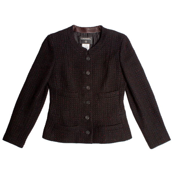 Casaco Chanel Boucler Preto